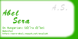 abel sera business card